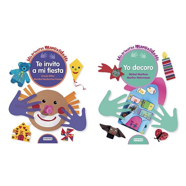 MIS PRIMERAS MANUALIDADES PACKx2 (TE INVITO A MI FIESTAVARIOS AUTORESYO DECORO)