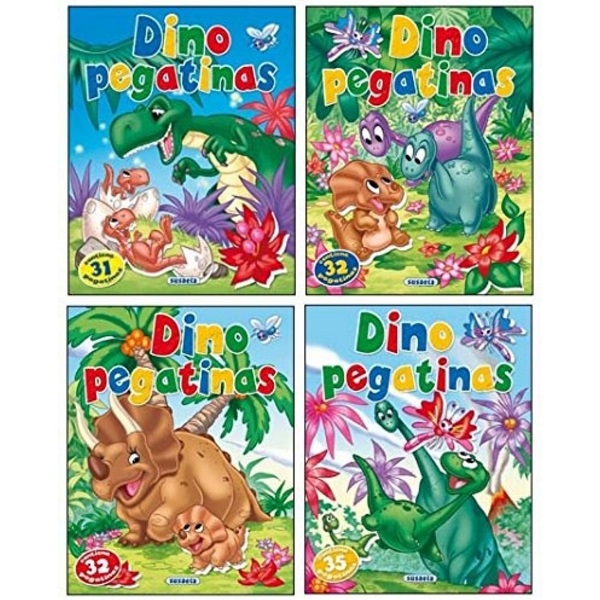 DINO PEGATINAS 4 TITULOS