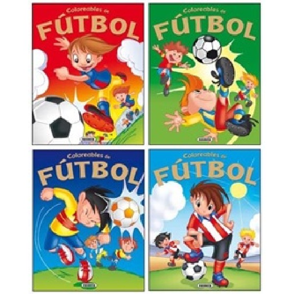 COLOREABLES DE FUTBOL PACK X2