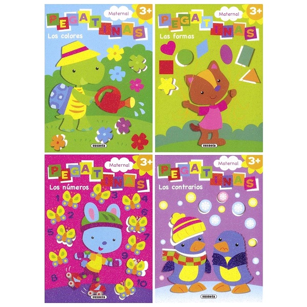 COLECCION MATERNAL 4 TITULOS (COLORES / FORMAS /NUMEROS / CONTRARIOS)
