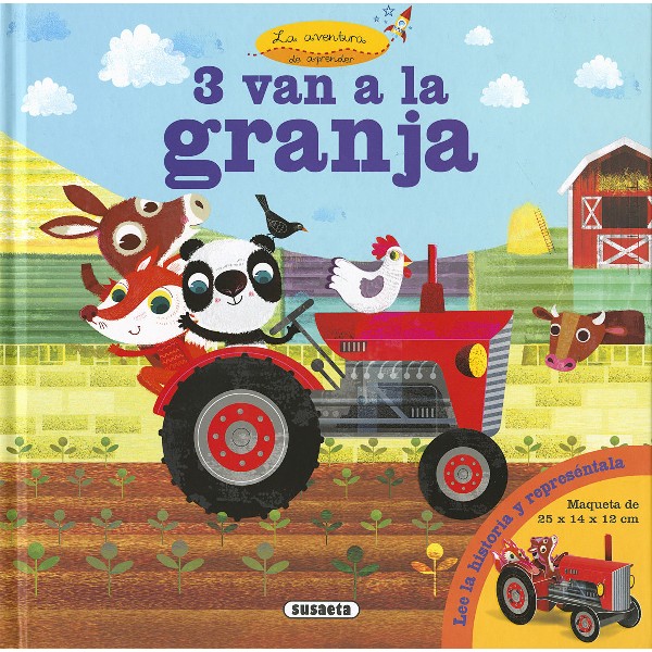 3 VAN A LA GRANJA COL PANDA ZORRO Y BURRO