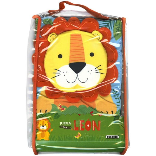 JUEGA CON EL LEON LIBRO ALMOHADA