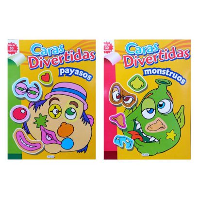 CARAS DIVERTIDAS PACKx2 (PAYASOS-MONSTRUOS)