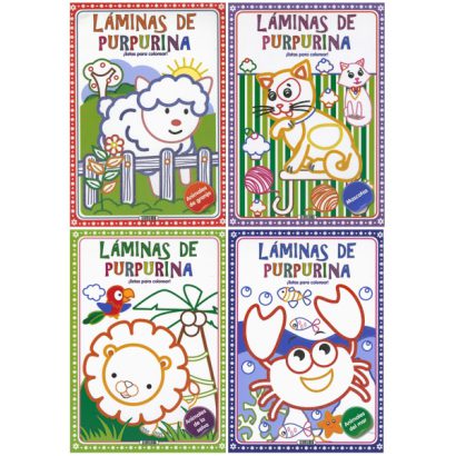 LAMINAS DE PURPURINA 4 TITULOS