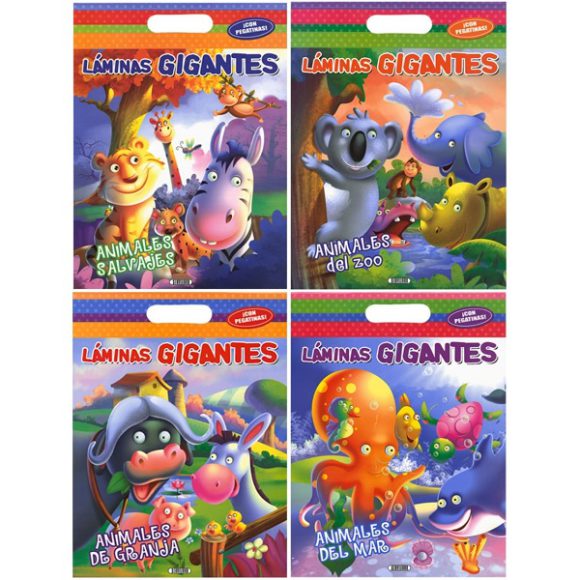 COLECCION LAMINAS GIGANTES 4 TITULOS