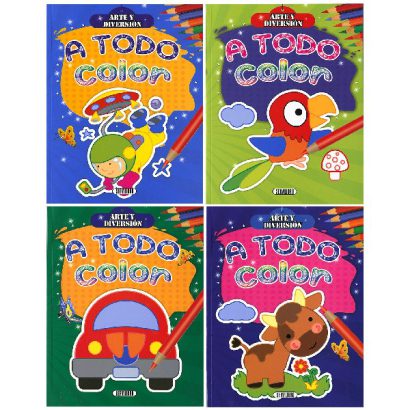 A TODO COLOR ARTE Y DIVERSION 4 TITULOS