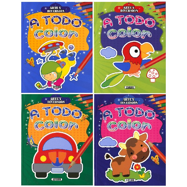 A TODO COLOR ARTE Y DIVERSION 4 TITULOS