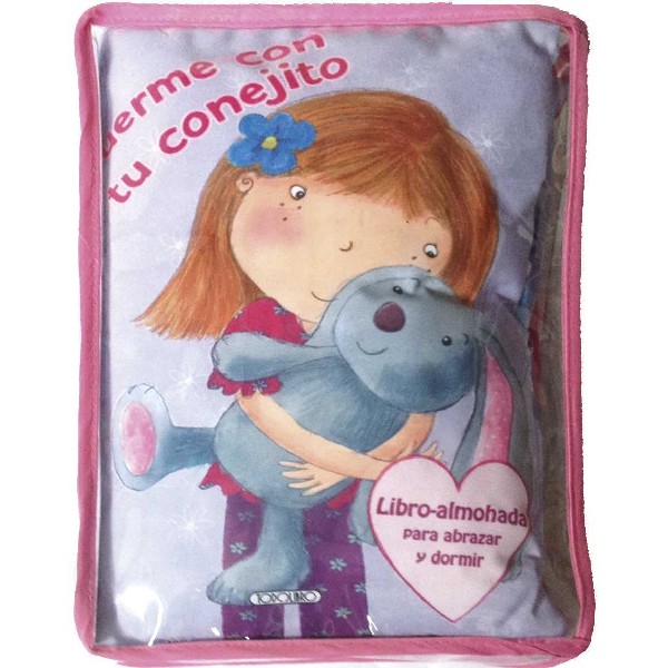 DUERME CON TU CONEJITO LIBRO ALMOHADA