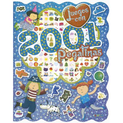 JUEGOS CON 2001 PEGATINAS AZUL