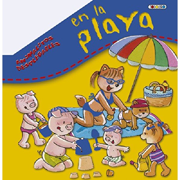 EN LA PLAYA ANIMALITOS DESPLEGABLES