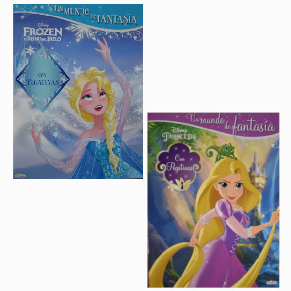 PACK X2 UN MUNDO DE FANTASIA PRINCESAS