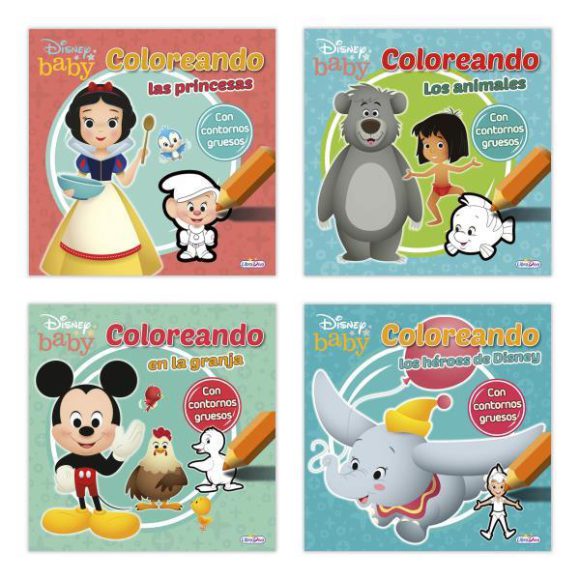 DISNEY BABY COLOREANDO PACKx2