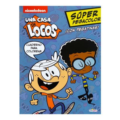 UNA CASA DE LOCOS SUPER PEGACOLOR CON PEGATINAS