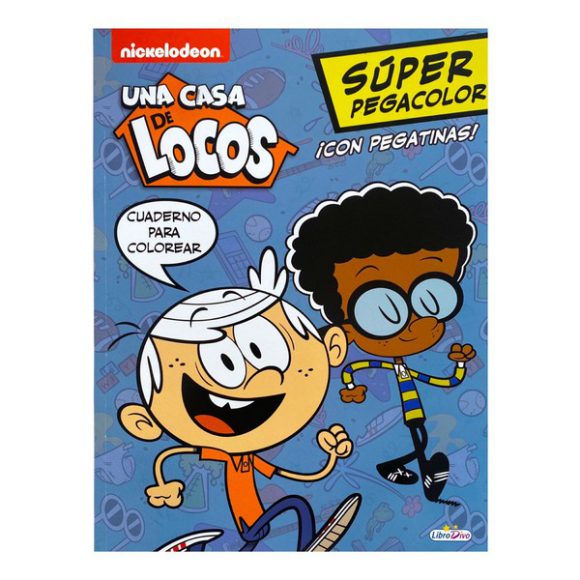 UNA CASA DE LOCOS SUPER PEGACOLOR CON PEGATINAS