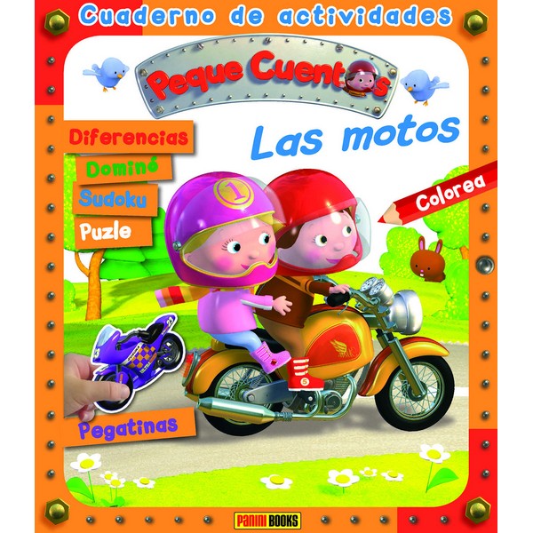CUADERNO DE ACTIVIDADES PEQUE CUENTOS LAS MOTOS