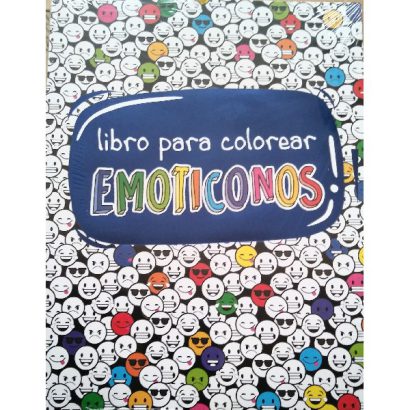 LIBRO PARA COLOREAR EMOTICONOS AZUL