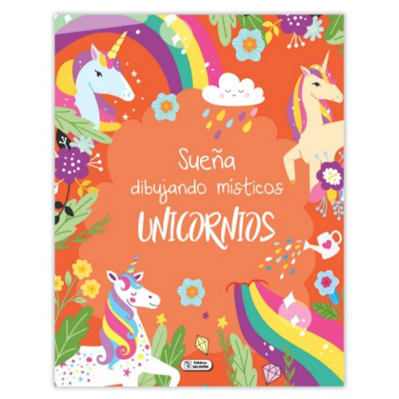 COLOREA UNICORNIOS E IMAGINA NARANJA