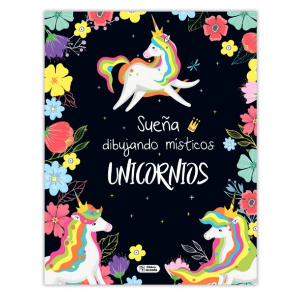 COLOREA UNICORNIOS E IMAGINA AZUL