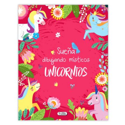 COLOREA UNICORNIOS E IMAGINA ROSADO