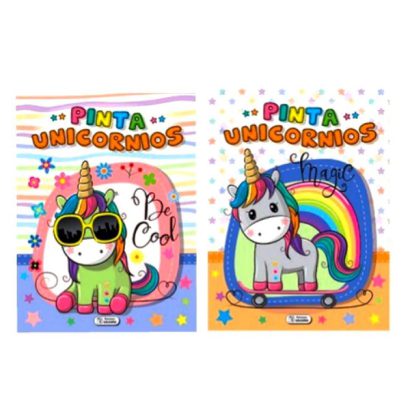 PINTA UNICORNIOS PACKx2 (MORADO/NARANJA)