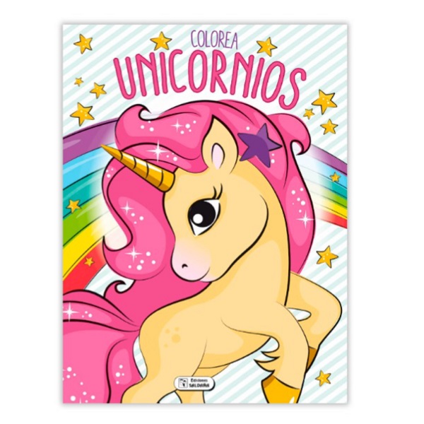 COLOREA UNICORNIOS GLITTER VERDE