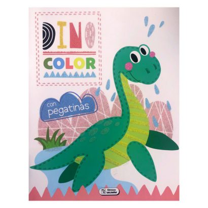 DINO COLOR CON PEGATINAS VERDE