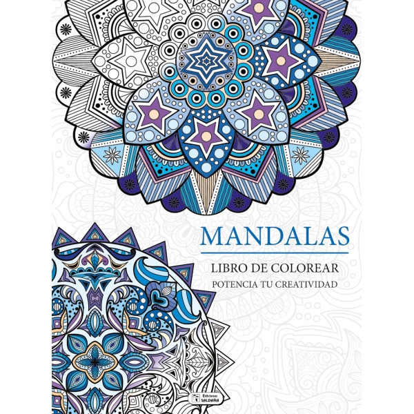 MANDALAS LIBRO DE COLOREAR AZUL