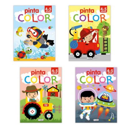 COLECCION PINTA COLOR 4 A 5 AÑOS 4 TIT