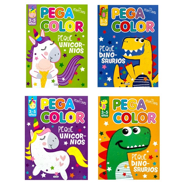 COLECCION PEGACOLOR MAGICO 4 TITULOS