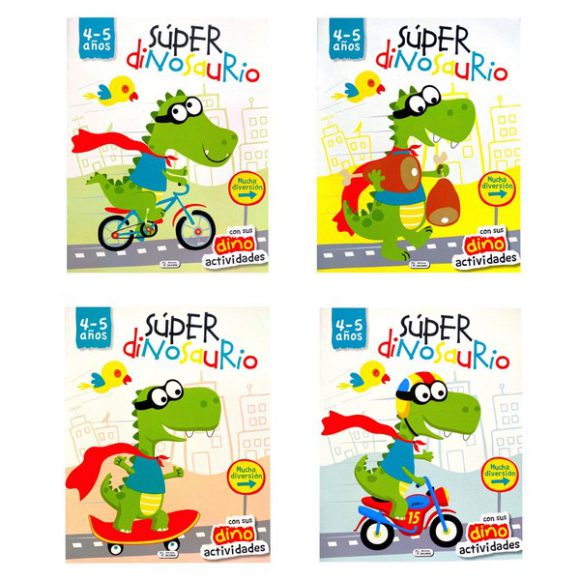 COLECCION SUPER DINOSAURIO 4 TITULOS