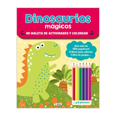 DINOSAURIOS MAGICOS MI MALETA DE ACTIVIDADES Y COLOREAR ESTUCHE