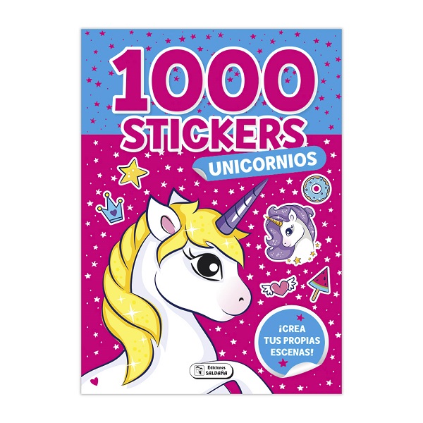 1000 STICKERS UNICORNIOS