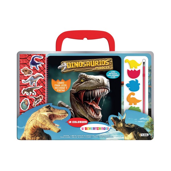 A COLOREAR Y DIVERTIRNOS DINOSAURIOS FEROCES
