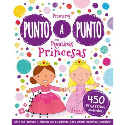 PUNTO A PUNTO CON PEGATINAS PRINCESAS
