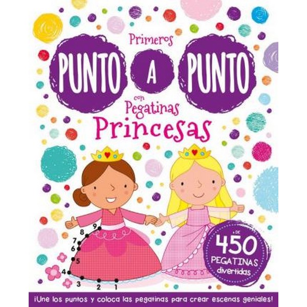 PUNTO A PUNTO CON PEGATINAS PRINCESAS