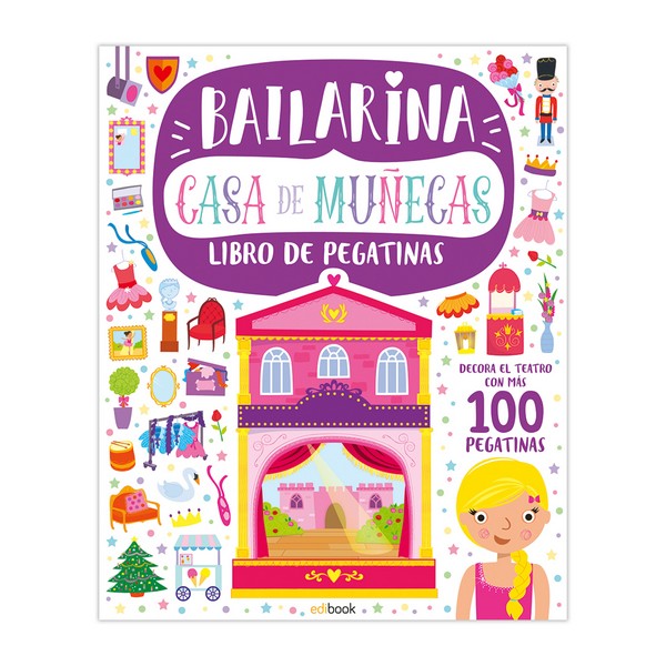CASA DE MUÑECAS BAILARINAS + 100 PEGATINAS