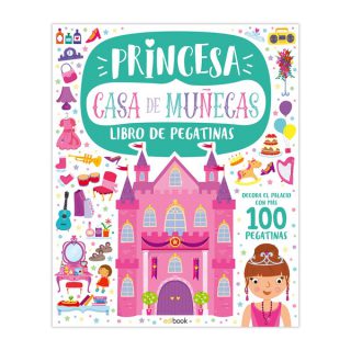CASA DE MUÑECAS PRINCESA + 100 PEGATINAS