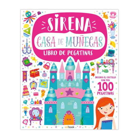 CASA DE MUÑECAS SIRENAS + 100 PEGATINAS