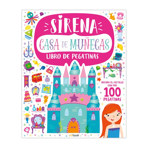 CASA DE MUÑECAS SIRENAS + 100 PEGATINAS