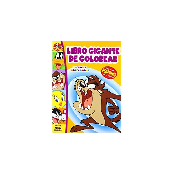 LIBRO GIGANTE DE COLOREAR TAZ
