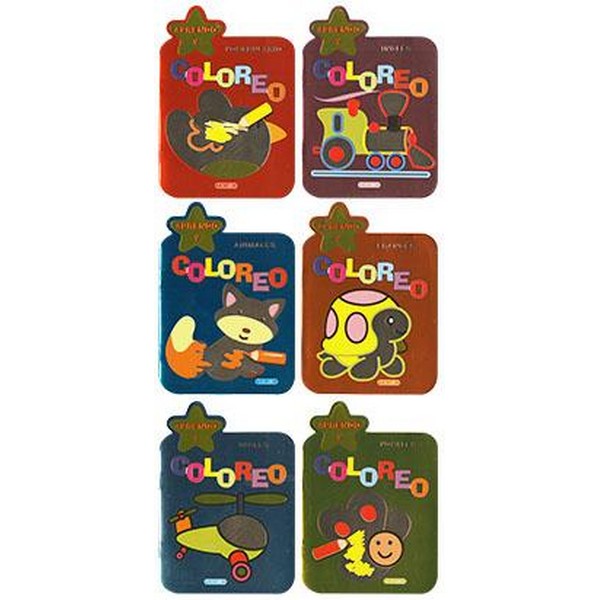 APRENDO Y COLOREO ( 6 TITULOS)