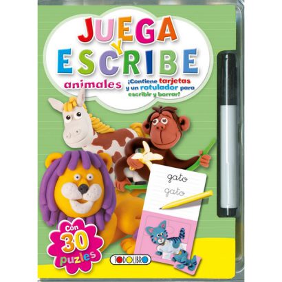 ANIMALES JUEGA Y ESCRIBE CON ROTULADOR BORRABLE