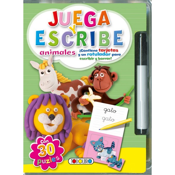 ANIMALES JUEGA Y ESCRIBE CON ROTULADOR BORRABLE