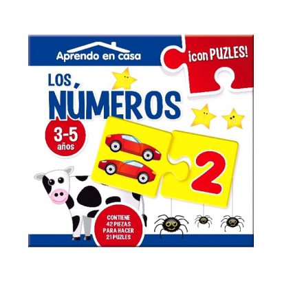 APRENDO EN CASA LOS NUMEROS 3VARIOS AUTORES5 AÑOS CON PUZLES 2 PIEZAS