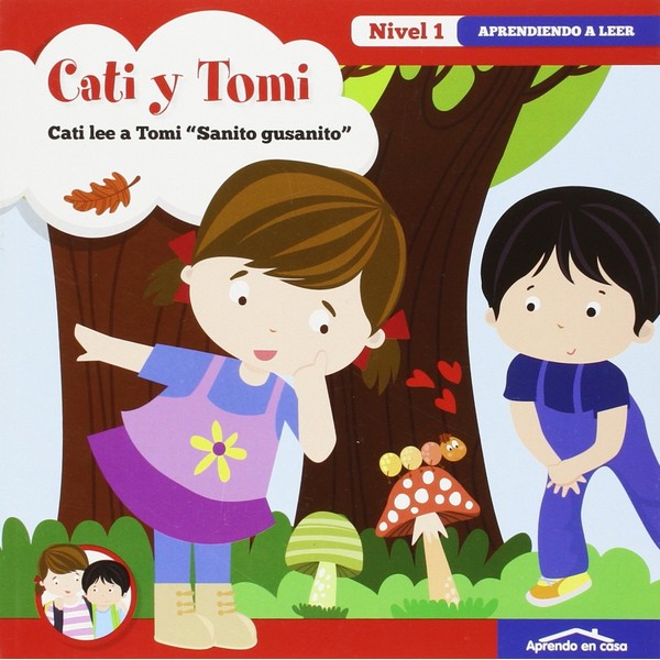 CATI Y TOMI CATI LEE A TOMI SANITO GUSANITO COL APRENDIENDO A LEER