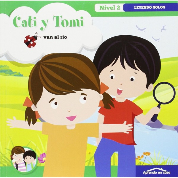 CATI Y TOMI VAN AL RIO COLEC LEYENDO SOLOS