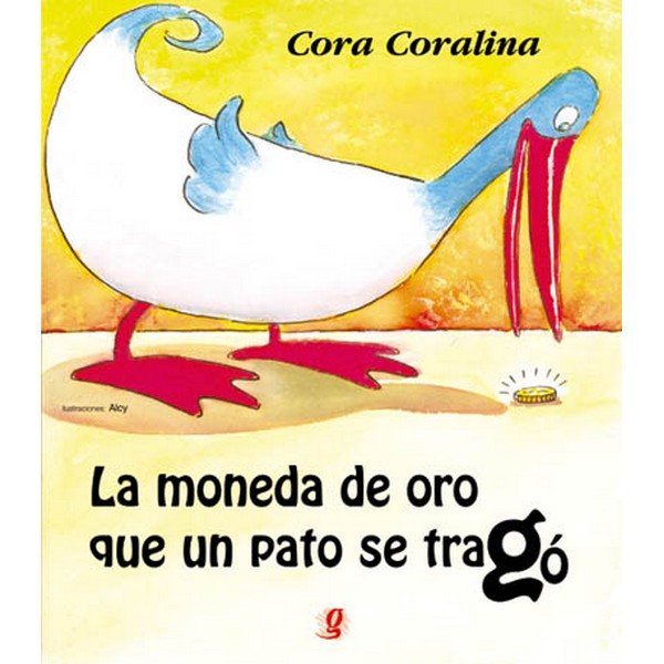 MONEDA DE ORO DE ORO QUE UN PATO SE TRAGO
