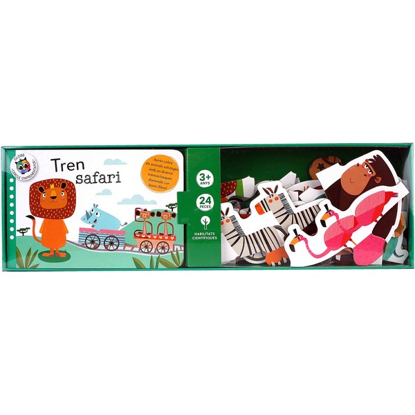 TREN SAFARI ESTUCHE + PUZZLE