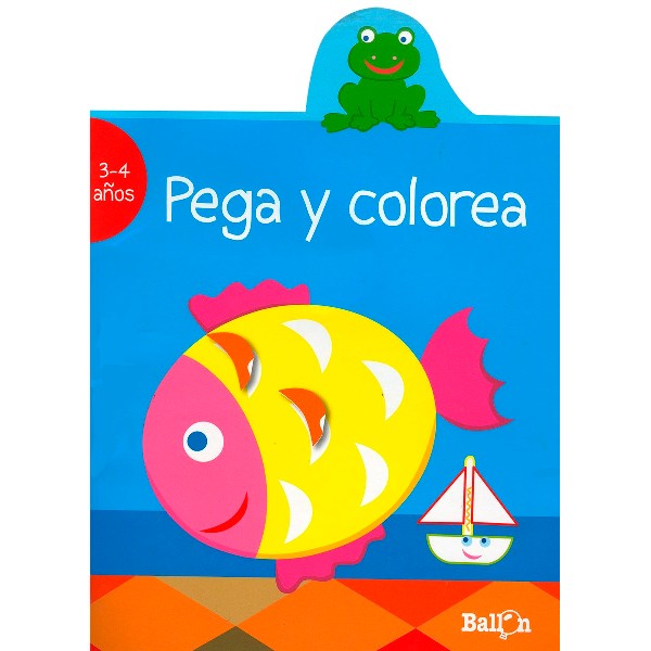 PEGA Y COLOREA 3VARIOS AUTORES4 AÑOS AZUL