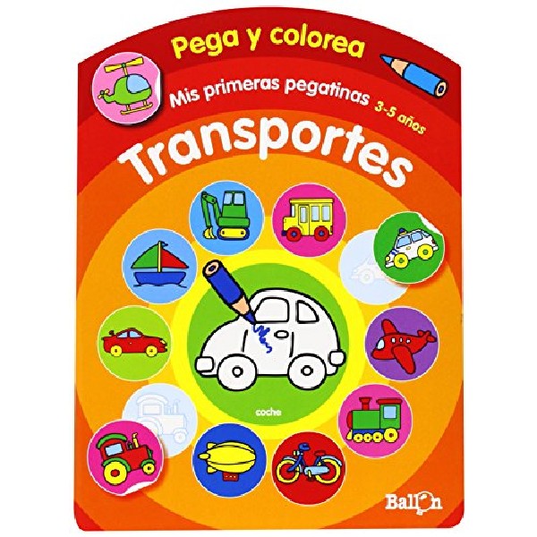 MIS PRIMERAS PEGATINAS 3VARIOS AUTORES5 AÑOS TRANSPORTE
